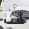 Bamboo Tray for Two Mills with Handle Black - Linea
