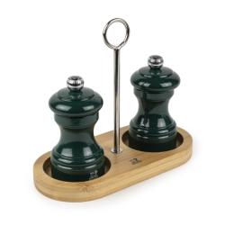 Bamboo Tray for Two Mills with Handle Natural - Linea