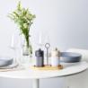 Bamboo Tray for Two Mills with Handle Natural - Linea