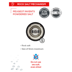 Salt Mill 12cm Black Gloss - Paris U'Select Z