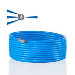 KRAENZLE 12550-F Pipe Cleaning Hose with Front Nozzle 10m D12
