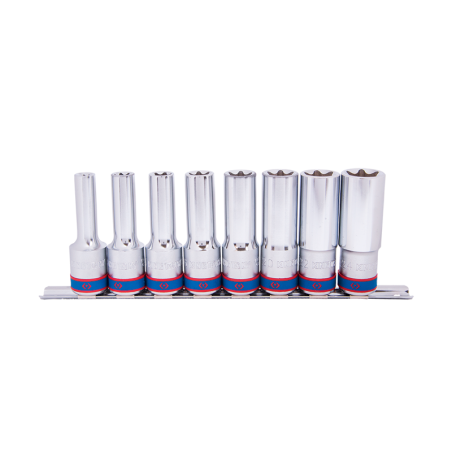 KING TONY 8 Piece 1/2' DR. Star Socket Rail Set