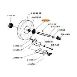 FEMI Wheel Holder Flange for Sharpening Machine 177-182 Plus