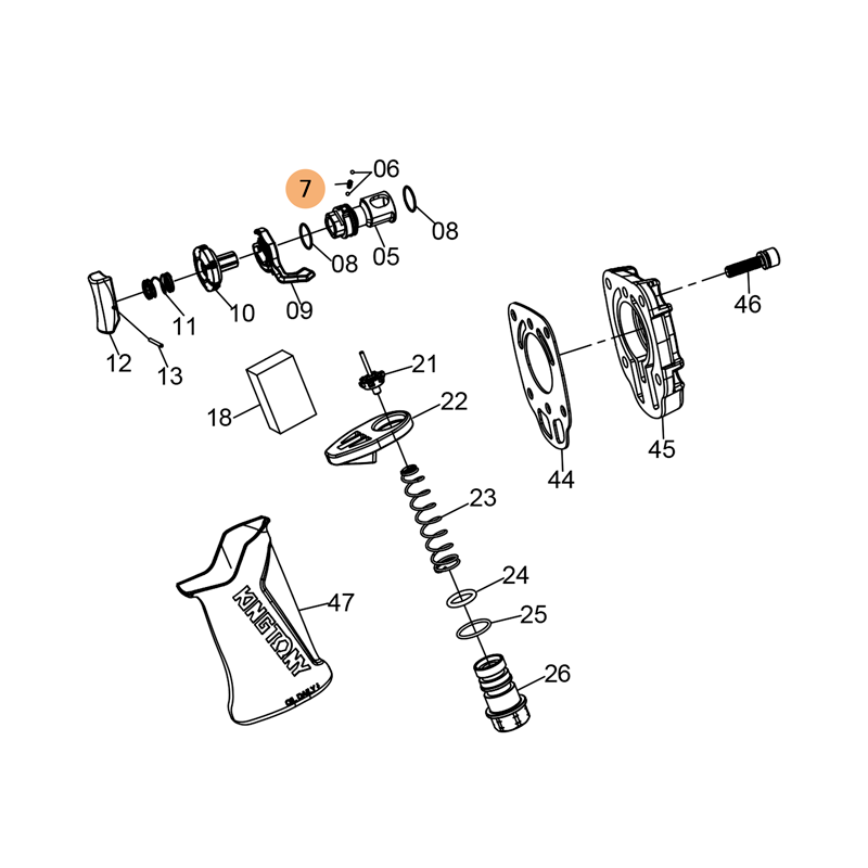 KING TONY Spring nº 7 for 33431-065/066 KING TONY Spring nº 7 for 33431-065/066