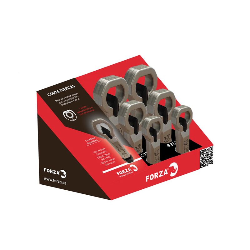 FORZA 6300I Nut Cutter Display with 2 Lines of Mechanical Nut Cutters