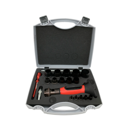 FORZA Interchangeable Punch Set from 3 to 30mm + Compas 330mm