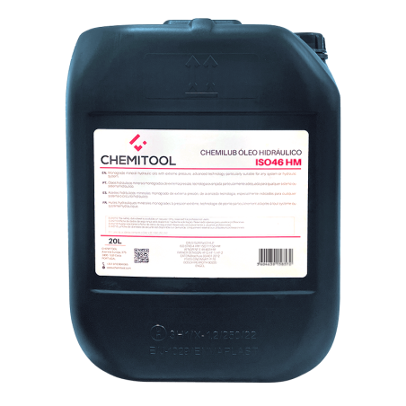 CHEMILUB Óleo Hidráulico ISO46 HM 20L CHEMITOOL CHEMICALS