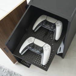 Game Console Organizer Black - Tower