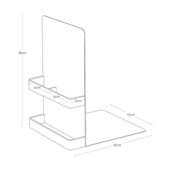 TOWER BOOKENDS WH