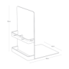 TOWER BOOKENDS WH