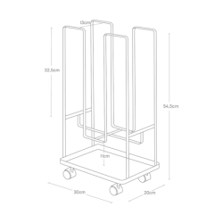 TOWER CARDBOARD ORGANIZER WH