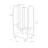 TOWER CARDBOARD ORGANIZER WH