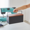 TOWER SEWING BOX BK