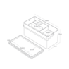Sewing Box Black - Tower