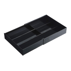 Extendable Drawer Organizer with Slide Black - Tower