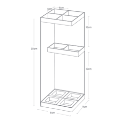 SMART UMBRELLA STAND WH