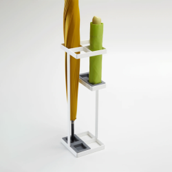 TOWER UMBRELLA STAND WH