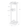 TOWER UMBRELLA STAND WH