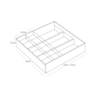 Extendable Cutlery Tray with Slide White - Tower