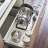 Extendable Pot Lid and Pan Holder Black - Tower