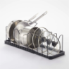 Extendable Pot Lid and Pan Holder Black - Tower