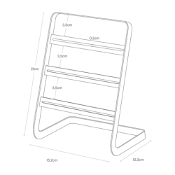 TOWER EARRING STAND WH