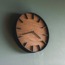 RIN WALL CLOCK BK