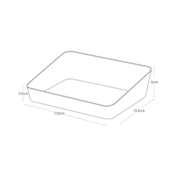 TOWER AMENITY TRAY M WH