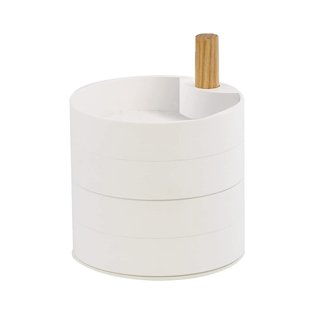 TOSCA 4-TIERED ACCESSORY BOX WH