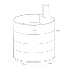 Caja para Acesorios 4 Compartimientos Blanco - Tosca