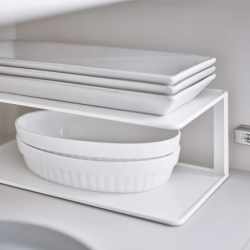 TOWER RECTANGULAR DISH RACK WH