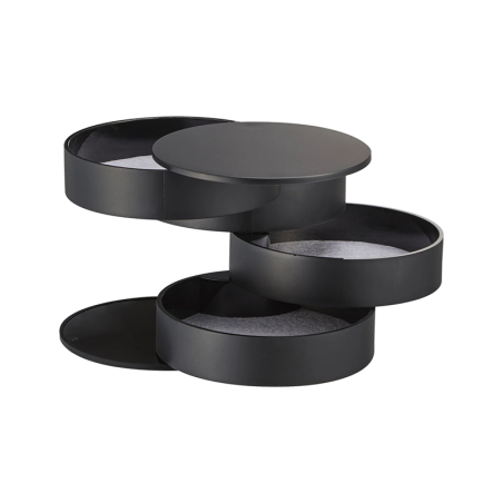 Caja para Acesorios de 4 Compartimientos Negro - Tower