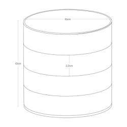 Caja para Acesorios de 4 Compartimientos Negro - Tower