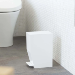 Caixote do Lixo WC com Pedal Branco - Tower