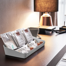 TOWER AMENITY TRAY L WIDE WH
