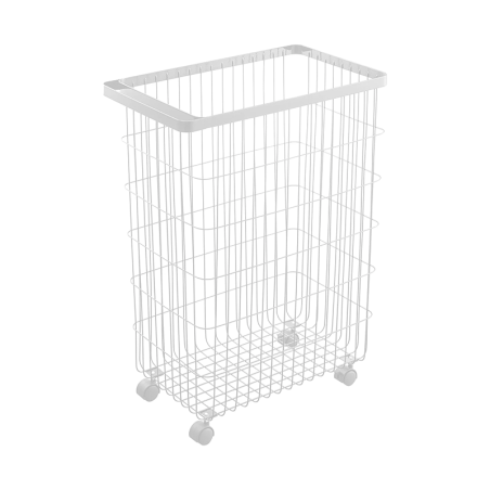 Laundry Basket With Wheels White - Tower