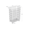 Laundry Basket With Wheels White - Tower
