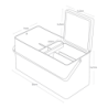 Caja para Maquillaje Blanco - Tower