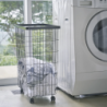 Laundry Basket With Wheels Black - Tower
