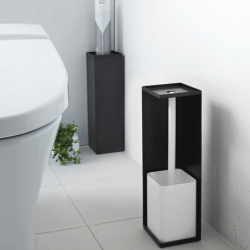 TOWER TOILET PAPER HOLDER BK