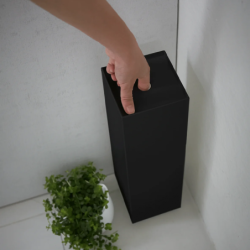 Suporte para Papel Higiénico Preto - Tower