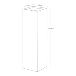 Suporte para Papel Higiénico Preto - Tower