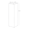 Suporte para Papel Higiénico Preto - Tower