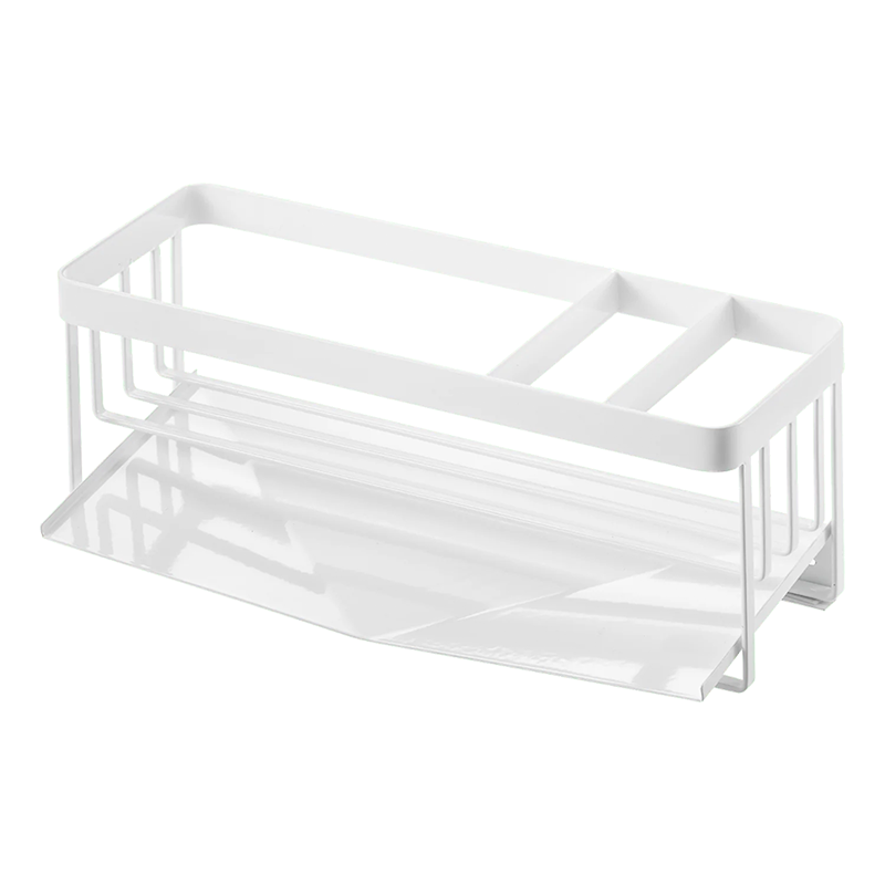 Sponge & Bottle Holder With Drainer White - Tower
