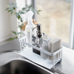 Sponge & Bottle Holder With Drainer White - Tower