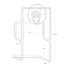 Double Sponge Holder with Suction Cup Black - Tower