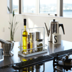 TOWER SEASONING RACK WH