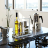 TOWER SEASONING RACK WH