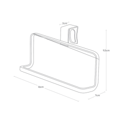 TOWER TOWEL HANGER S WH