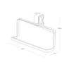 TOWER TOWEL HANGER S WH